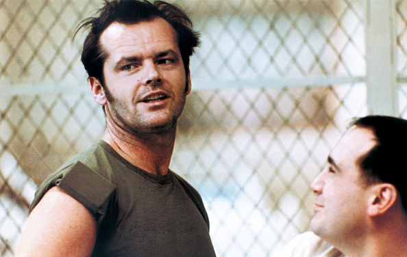 Jack Nicholson and Danny DeVito in One Flew Over The Cuckoo's Nest