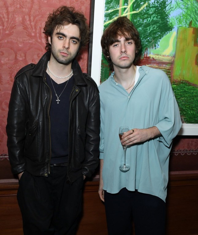 LONDON, ENGLAND - SEPTEMBER 15: Lennon Gallagher and Gene Gallagher attend ES Magazine X Paco Rabanne LFW Party on September 15, 2023 in London, England. (Photo by David M. Benett/Dave Benett/Getty Images for EVENING STANDARD STYLE X PACO RABANNE)