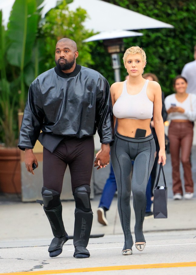 LOS ANGELES, CA - MAY 13: Kanye West and Bianca Censori are seen on May 13, 2023 in Los Angeles, California. (Photo by Rachpoot/Bauer-Griffin/GC Images)