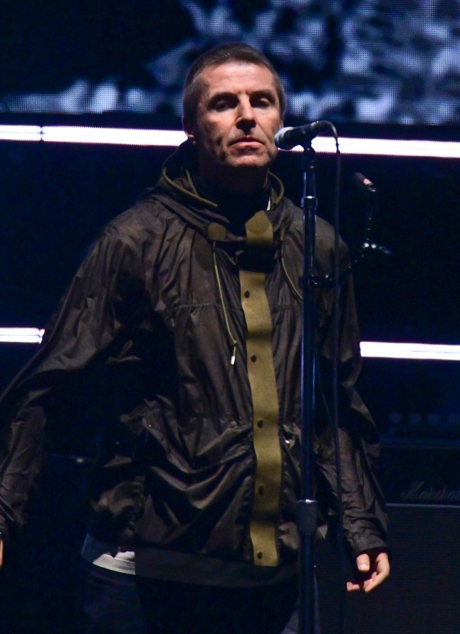 Mandatory Credit: Photo by James Veysey/Shutterstock (15382642ak) Liam Gallagher of Oasis performs Oasis in concert, Live '25 Tour Opening Night, Principality Stadium, Cardiff, Wales, UK - 04 Jul 2025