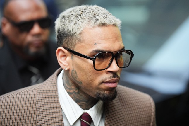 R&B singer Chris Brown arrives at Southwark Crown Court,
