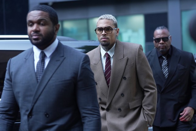 R&B singer Chris Brown arrives at Southwark Crown Court, south London, where he is charged over an alleged assault in a London nightclub. The American musician, 36, is accused of causing grievous bodily harm to Abraham Diaw in February 2023. Picture date: Friday July 11, 2025. PA Photo. Photo credit should read: Yui Mok/PA Wire