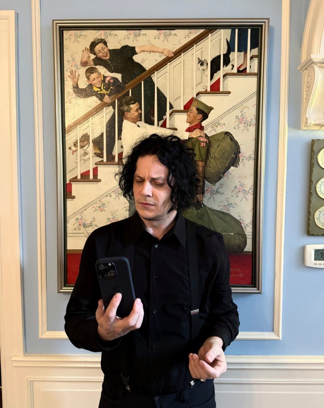 00s rocker gets first ever mobile phone for 50th birthday - officialjackwhite 1d "Well y'all it's either all over for me now or just the beginning. I am now the reluctant owner of a cellular telephone for the first time in my life!