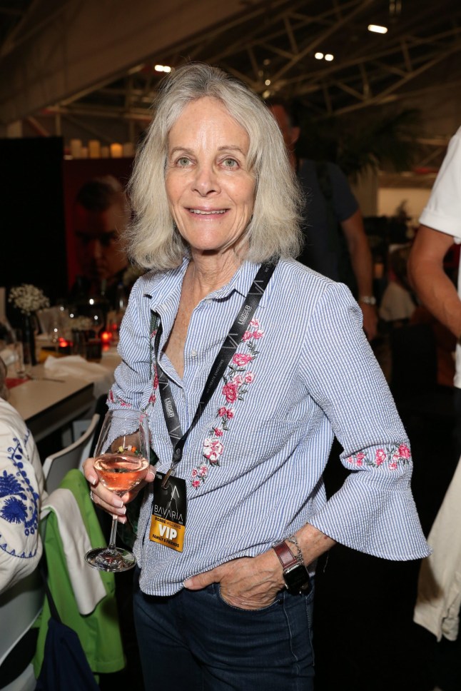 MUNICH, GERMANY - AUGUST 27: Gwen Field, mother of Ayda Field ( wife of Robbie Williams) during the Robbie Williams One Show & One Night Only concert at the VIP area at Messe Muenchen on August 27, 2022 in Munich, Germany. (Photo by Gisela Schober/Getty Images)