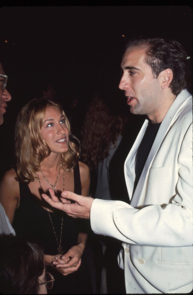 Mandatory Credit: Photo by Bei/Shutterstock (5141145af) Sarah Jessica Parker and Nicolas Cage Archive Photos August 28, 1992 Sarah Jessica Parker and Nicolas Cage . Premire of 'Honeymoon in Vegas' . Photo by: A. Berliner?Berliner Studio/BEImages