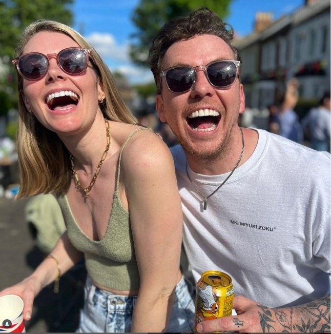 Danny Jones and wife Georgia in an Instagram selfie