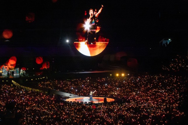 Picture supplied by Bav Media 07976 880732. Picture dated September 12th shows Chris Martin of Coldplay at Wembley Stadium,London, where he dedicated a song to Charlie Kirks family. Coldplay dedicated their song Fix You to Charlie Kirk???s family at the last show of the latest leg of their Music Of The Spheres Tour at Wembley last night (Fri). Chris Martin asked the crowd ???to send their love to their brothers and sisters, send to families who have had terrible suffering, send to Charlie Kirks family.??? It comes after the right-wing activist and influencer, was shot and killed while speaking on stage at a university event in Utah on Wednesday. Towards the end of the dazzling show Chris also stopped everything to celebrate guitarist Jonny Buckland's 48th birthday, presenting him with a Lego Batmobile and promising, "I'll give you ??1m if you build it before Fix You". See copy catchline Coldplay dedicates song to Charlie Kirk???s family