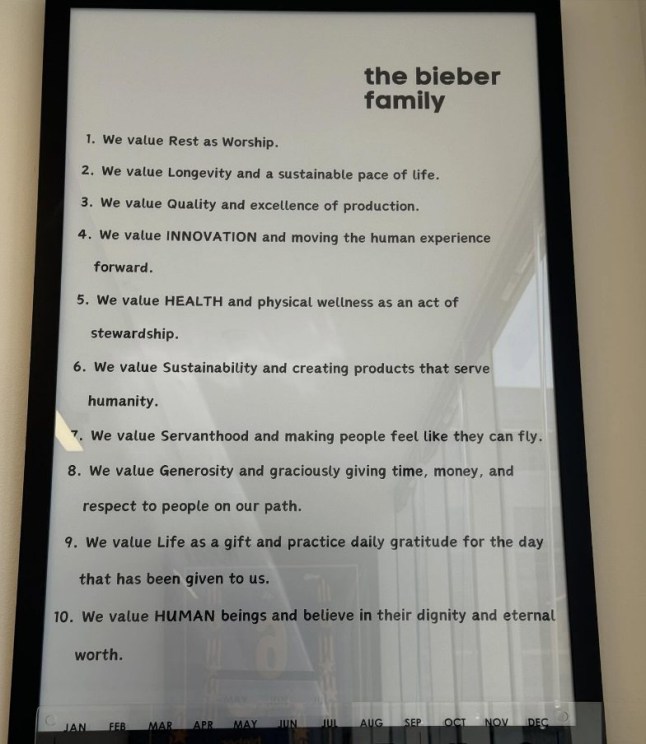 15098119 Justin Bieber marks seven-year wedding anniversary with wife Hailey by revealing 10 'Bieber family' values