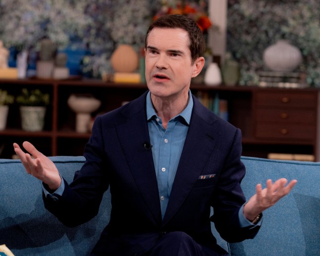 Editorial use only Mandatory Credit: Photo by Ken McKay/ITV/Shutterstock (14460786bb) Jimmy Carr 'This Morning' TV show, London, UK - 03 May 2024