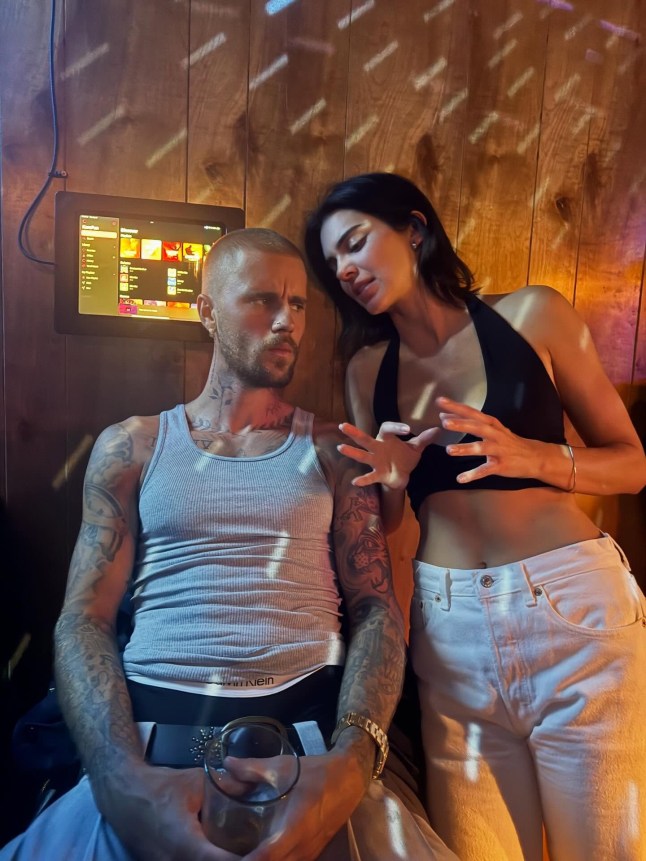 Justin Bieber posts a photo with Kendall Jenner on August 16, 2025.