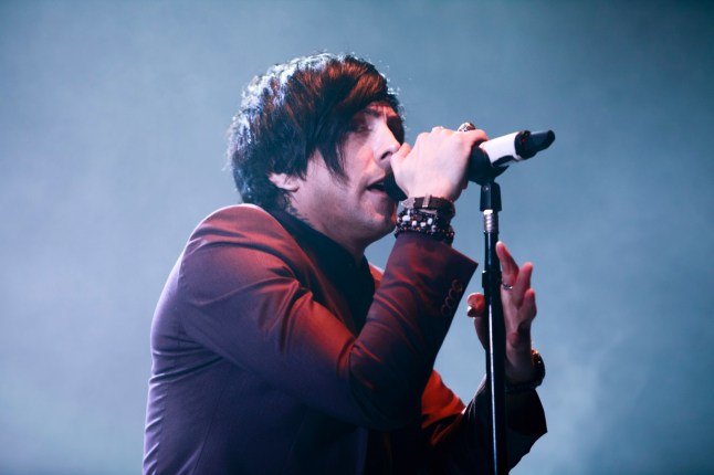 Ian Watkins of Lostprophets performs at Manchester Apollo in 2012