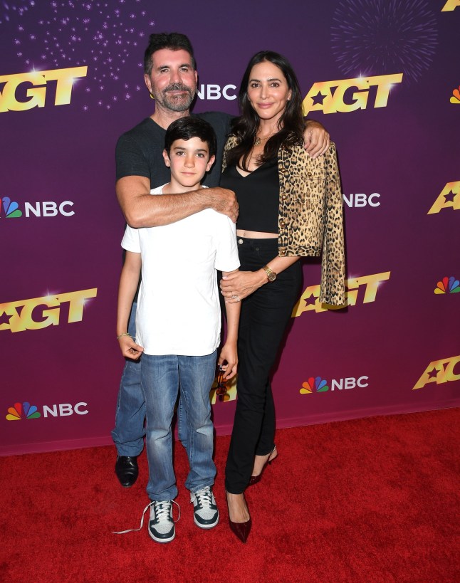PASADENA, CALIFORNIA - SEPTEMBER 03: Simon Cowell, Eric Cowell and Lauren Silverman arrives at the "America's Got Talent" Season 19 Quarterfinals 4 Red Carpet at Hotel Dena on September 03, 2024 in Pasadena, California. (Photo by Steve Granitz/FilmMagic)