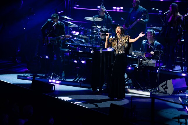 Mandatory Credit: Photo by Lounis Tiar/SOPA Images/Shutterstock (15522705s) Nicole Scherzinger performs at the Royal Albert Hall. Nicole Scherzinger in concert at The Royal Albert Hall, London, UK - 06 Oct 2025