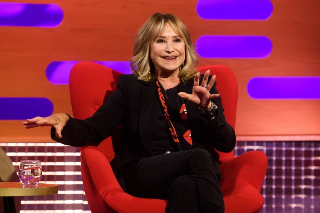 EDITORIAL USE ONLY Felicity Kendal during filming for the Graham Norton Show at BBC Studioworks 6 Television Centre, Wood Lane, London, to be aired on BBC One on Friday evening. Picture date: Thursday February 4, 2021. PA Photo. Photo credit should read: PA Media on behalf of So TV/PA Wire