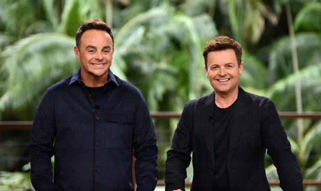 Ant and Dec smiling in front of the jungle as they present I'm A Celebrity.
