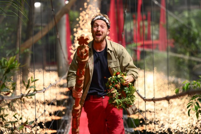 Editorial use only Mandatory Credit: Photo by James Gourley/ITV/Shutterstock (14251637bj) Sam Thompson is crowned King of the Jungle 'I'm a Celebrity... Get Me Out of Here!' TV Show, Series 23, Australia - 10 Dec 2023