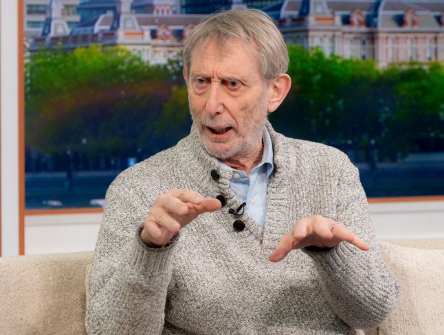 Editorial use only Mandatory Credit: Photo by Ken McKay/ITV/Shutterstock (14359552ae) Michael Rosen 'Good Morning Britain' TV show, London, UK - 22 Feb 2024