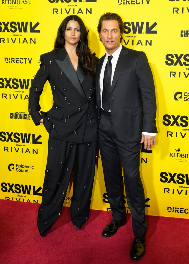 Mandatory Credit: Photo by MJ Photos/Shutterstock (15183108g) Camila Alves and Matthew McConaughey SXSW 'The Rivals of Amziah King' Premiere, Austin, Texas, USA - 10 March 2025