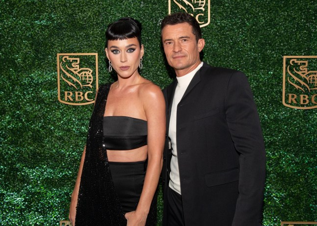 TORONTO, ONTARIO - SEPTEMBER 05: (L-R) Katy Perry and Orlando Bloom attend "The Cut" premiere party at RBC House during the Toronto International Film Festival on September 05, 2024 in Toronto, Ontario. (Photo by Ryan Emberley/Getty Images for RBC)