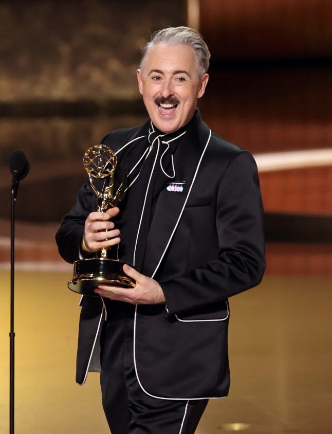 LOS ANGELES, CALIFORNIA - SEPTEMBER 14: Alan Cumming accepts the Outstanding Reality Competition Program award for "The Traitors" onstage during the 77th Primetime Emmy Awards at Peacock Theater on September 14, 2025 in Los Angeles, California. (Photo by Kevin Winter/Getty Images)