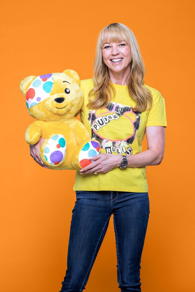 For use in UK, Ireland or Benelux countries only. Undated BBC handout photo of BBC Radio 2 presenter Sara Cox who is to run the equivalent of five marathons in five days to raise money for Children In Need. Sara's Great Northern Marathon Challenge will involve Cox covering 135 miles on foot across four counties, all while carrying a Pudsey Bear backpack. Cox will run, jog and walk through the sweeping moorlands and rolling hills of Northumberland, Durham, North Yorkshire and West Yorkshire, starting from Kielder Forest on November 10, and ending in Pudsey, Leeds, on November 14. Issue date: Friday September 19, 2025. PA Photo. Photo credit should read: BBC/Guy Levy/PA Wire NOTE TO EDITORS: Not for use more than 21 days after issue. You may use this picture without charge only for the purpose of publicising or reporting on current BBC programming, personnel or other BBC output or activity within 21 days of issue. Any use after that time MUST be cleared through BBC Picture Publicity. Please credit the image to the BBC and any named photographer or independent programme maker, as described in the caption.
