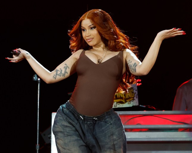 NEW YORK, NEW YORK - SEPTEMBER 27: Cardi B performs during the 2025 Global Citizen Festival at Central Park's Great Lawn on September 27, 2025 in New York City. (Photo by Taylor Hill/Getty Images)