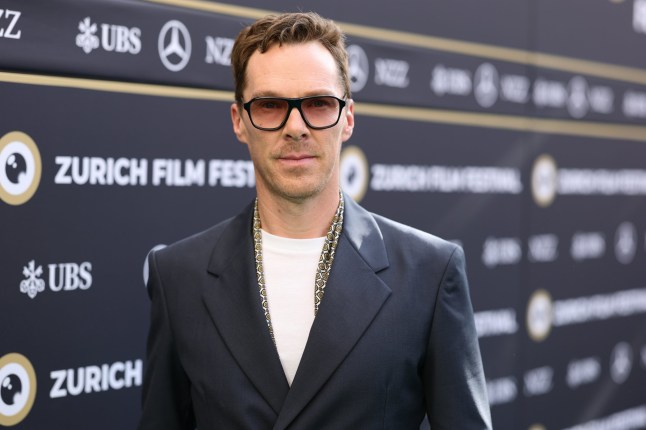 ZURICH, SWITZERLAND - SEPTEMBER 29: Benedict Cumberbatch attends the "The Things With Feathers" green carpet during the 21st Zurich Film Festival at Corso Green Carpet on September 29, 2025 in Zurich, Switzerland. (Photo by Andreas Rentz/Getty Images for ZFF)