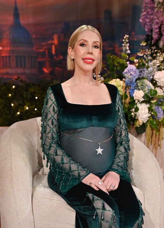 LONDON, ENGLAND - SEPTEMBER 25: In this image released on October 20th, Katherine Ryan attends 'The Real Housewives of London' Reunion, filmed on 25 September 2025 at Kennington Studios, London, England. The Reunion episodes will stream from 27 October 2025 exclusively on Hayu. (Photo by Dave Benett/Getty Images for Hayu)