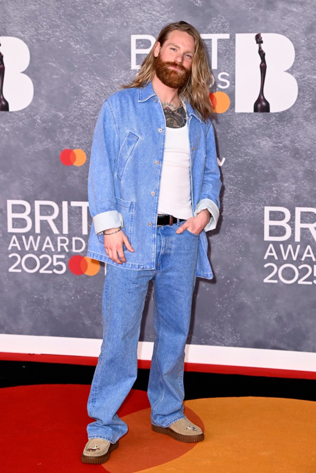 LONDON, ENGLAND - MARCH 01: (EDITORIAL USE ONLY) Sam Ryder attends The BRIT Awards 2025 at the InterContinental London - The O2 on March 01, 2025 in London, England. (Photo by Gareth Cattermole/Getty Images)