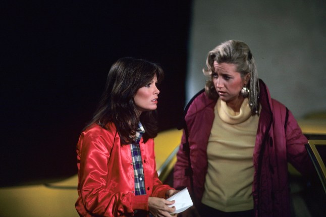 UNITED STATES - FEBRUARY 07: CHARLIE'S ANGELS - "Taxi Angels" - Season Five - 2/7/81 Jaclyn Smith (Kelly), guest star Sally Kirkland (as Laurie Archer) (Photo by ABC Photo Archives/Disney General Entertainment Content via Getty Images)