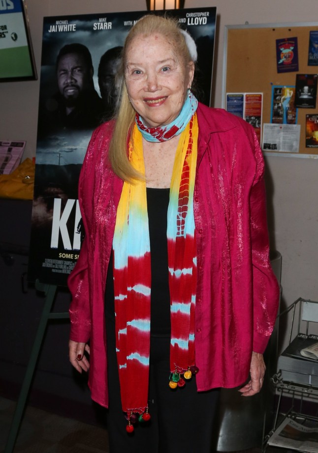 BEVERLY HILLS, CA - AUGUST 10: Actress Sally Kirkland attends the screening for "Making A Killing" at the Laemmle Music Hall on August 10, 2018 in Beverly Hills, California. (Photo by Paul Archuleta/Getty Images)