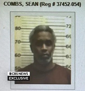 The intake photo of Sean "Diddy" Combs taken at FCI Fort Dix, the federal prison in New Jersey where he is serving time after his conviction in New York on prostitution-related charges.