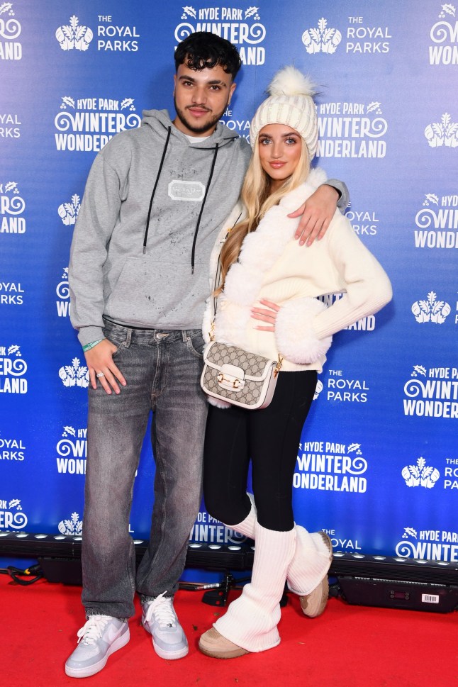 LONDON, ENGLAND - NOVEMBER 13: Junior Andre and Princess Andre attend the VIP preview event for Hyde Park Winter Wonderland at Hyde Park on November 13, 2025 in London, England. (Photo by Joe Maher/Getty Images)