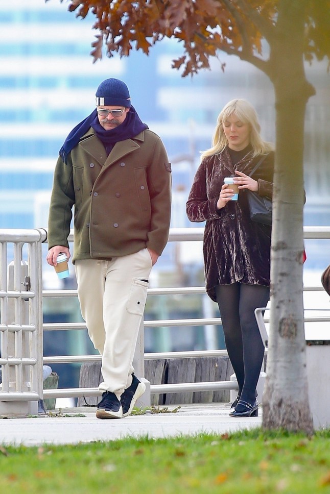 BGUK_3424761 - *PREMIUM-EXCLUSIVE* New York, NY *MUST CALL FOR PRICING BEFORE USAGE* **WEB EMBARGO STRICTLY NO ONLINE USE BEFORE 23:15PM UK TIME ON 22/11/2025** 'Stranger Things' star David Harbour seen in New York City enjoying a walk and coffee with model Morgan Cozzi. The outing came amid speculation surrounding his relationship with Lily Allen, whose new album "West End Girl" includes lyrics that hint at infidelity and betrayal during their marriage. Pictured: David Harbour - Morgan Cozzi BACKGRID UK 21 NOVEMBER 2025 BYLINE MUST READ: Ulices Ramales / BACKGRID UK: +44 208 344 2007 / uksales@backgrid.com USA: +1 310 798 9111 / usasales@backgrid.com *Pictures Containing Children Please Pixelate Face Prior To Publication*