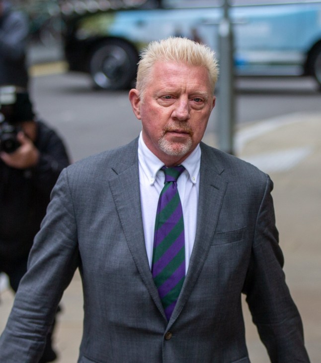 LONDON, ENGLAND - APRIL 29: Boris Becker arrives at court for his sentencing at Southwark Crown Court on April 29, 2022 in London, England. Six-time Grand Slam Tennis Champion Boris Becker is sentenced today after being found guilty of four charges under the Insolvency Act relating to his bankruptcy in 2017. (Photo by Tayfun Salci/DeFodi Images via Getty Images)