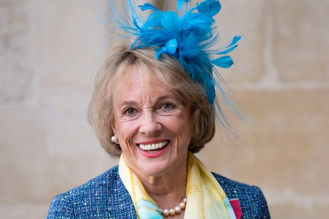 LONDON, ENGLAND - MARCH 21: Esther Rantzen attends a Thanksgiving Service in memory of Dame Vera Lynn at Westminster Abbey on March 21, 2022 in London, England. (Photo by Mark Cuthbert/UK Press via Getty Images)