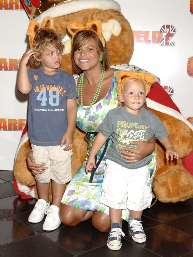 Jade Goody pictured at a premiere with her sons Freddie (right) and Bobby Jack in 2006. File photo dated 16/07/2006 of PRESS ASSOCIATION Photo. Issue date: Saturday March 07, 2009. Photo credit should read: Yui Mok/PA Wire . JADE GOODY DIED 22/3/2009